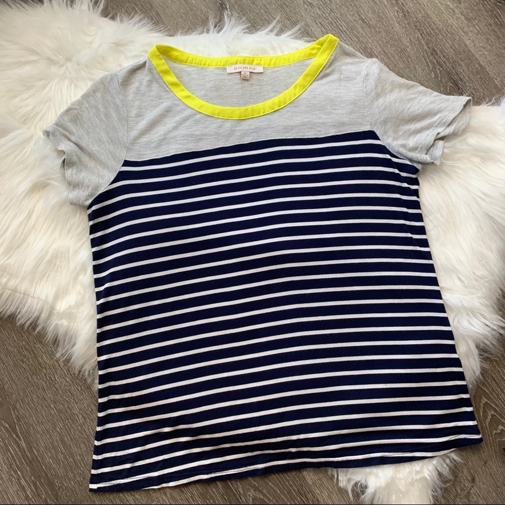 Skies are Blue Preppy Striped Top